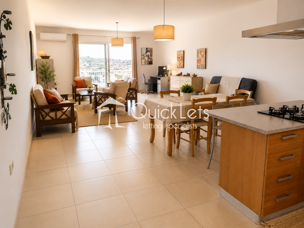 Apartment in San Pawl il-Baħar from Quicklets.com.mt – €1,750