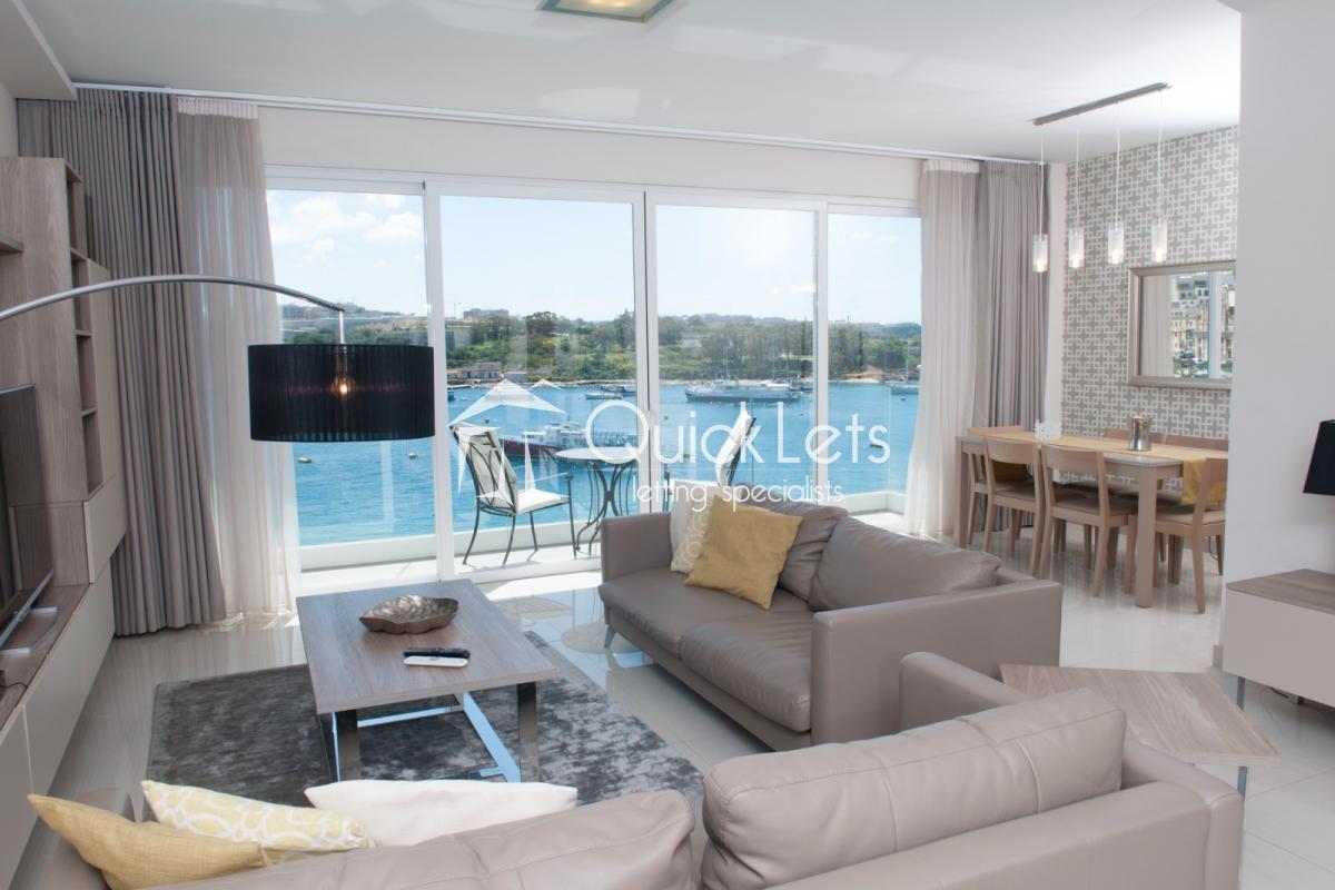 Apartment in Tas-Sliema from Quicklets.com.mt – €3,000